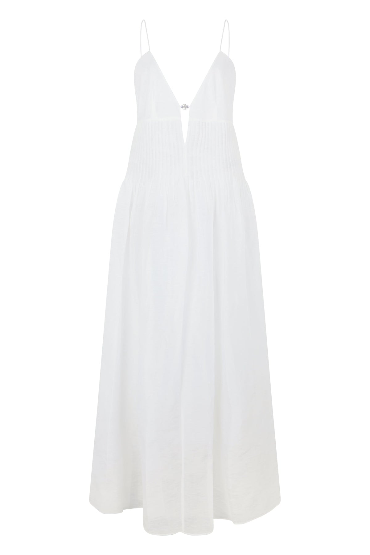 Dress in linen and silk RTW