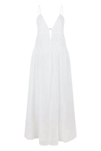 Dress in linen and silk RTW