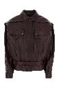 Magda Butrym Pf26 leather 30 jacket burgundy