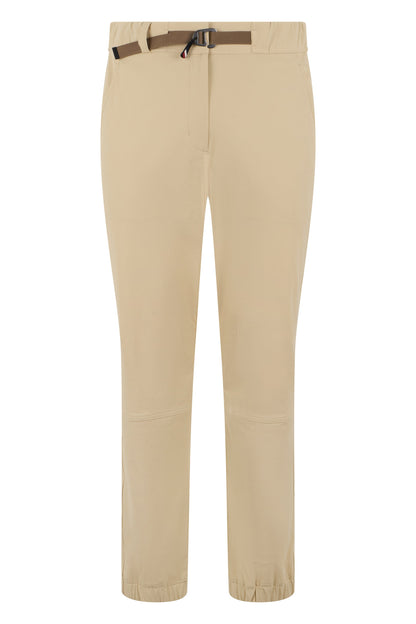Straight pants with contrasting belt ACC