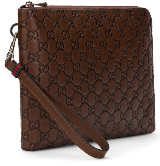 GG Emblem Pouch Bag in leather BAGS