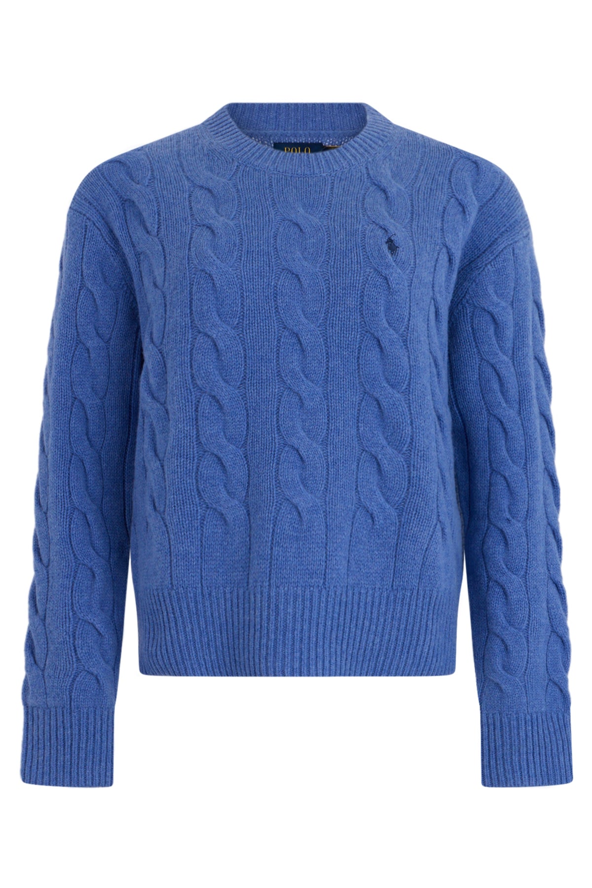 Crew neck sweater with braids RTW