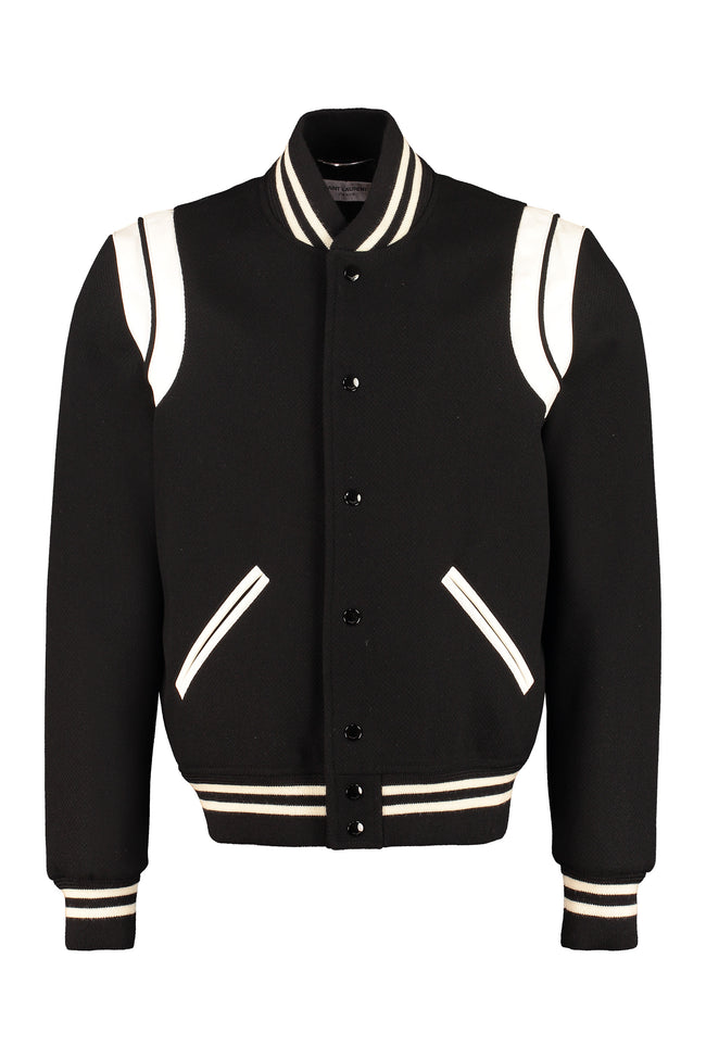 Saint Laurent Teddy wool bomber jacket
