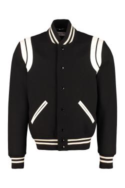 Saint Laurent Teddy wool bomber jacket
