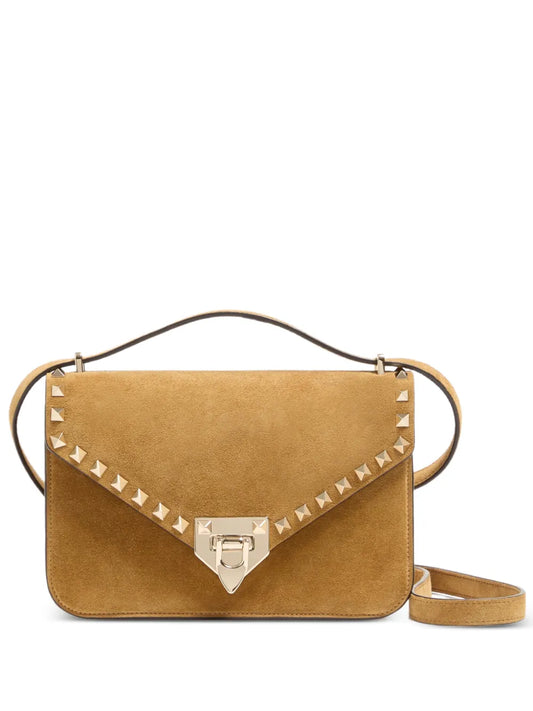 Valentino Garavani Rockstud small shoulder bag in suede