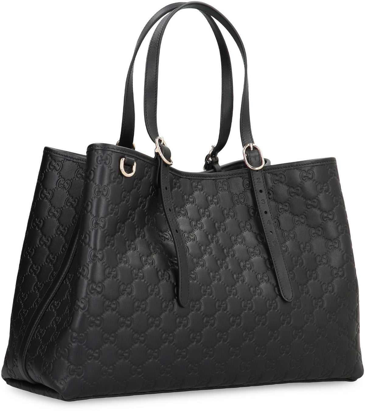 GG Emblem large leather tote BAGS