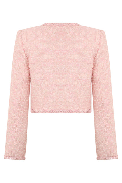 Self-Portrait Short round-neck jacket