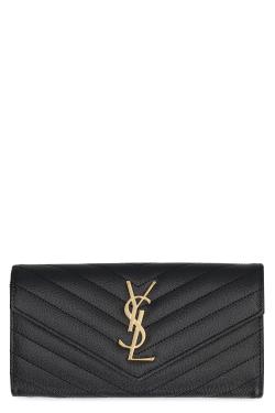 Saint Laurent Cassandre quilted leather wallet