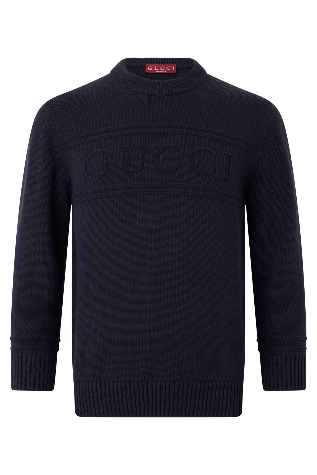Cotton and wool sweater with intarsia RTW