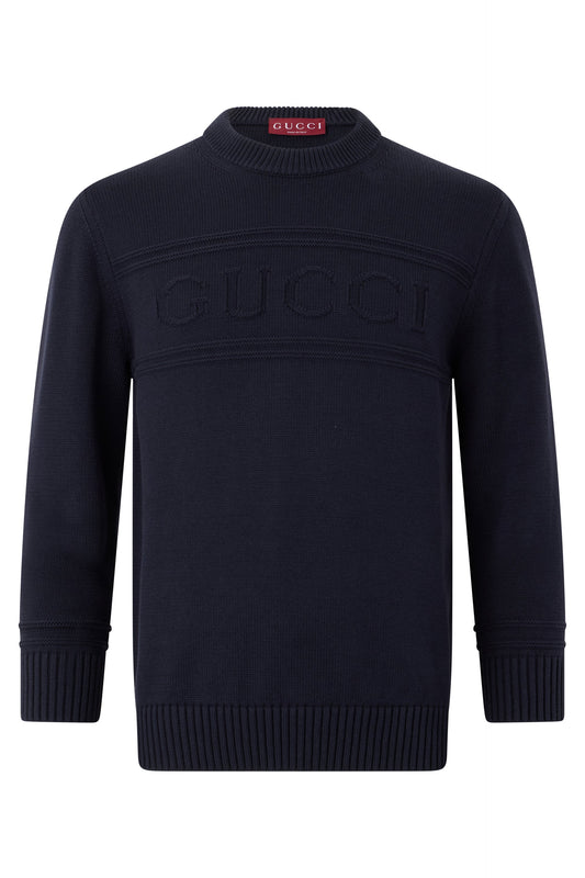 Cotton and wool sweater with intarsia RTW