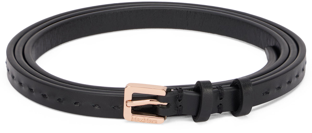 Natural leather belt ACC