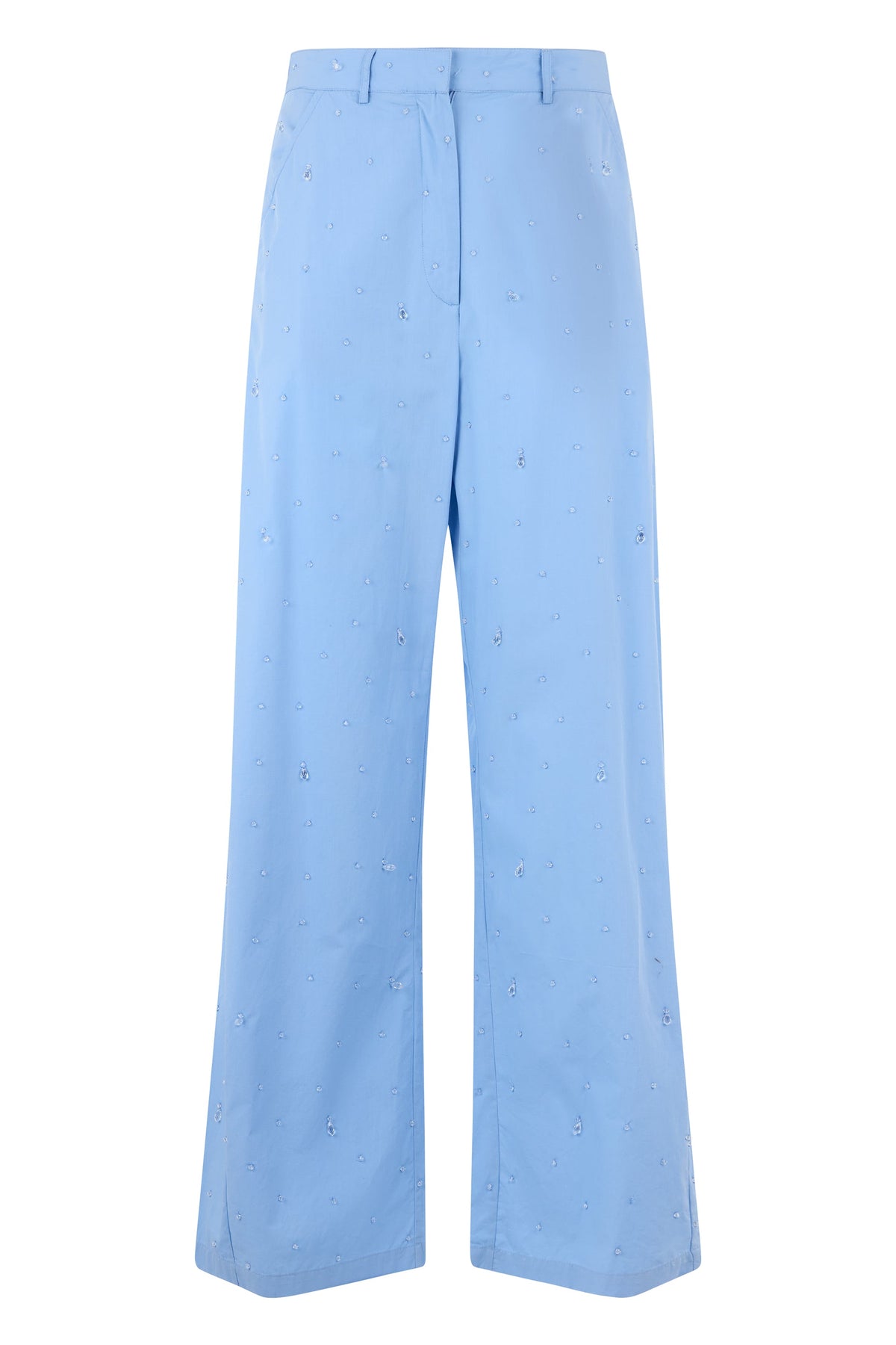 Straight trousers with decorative crystals RTW