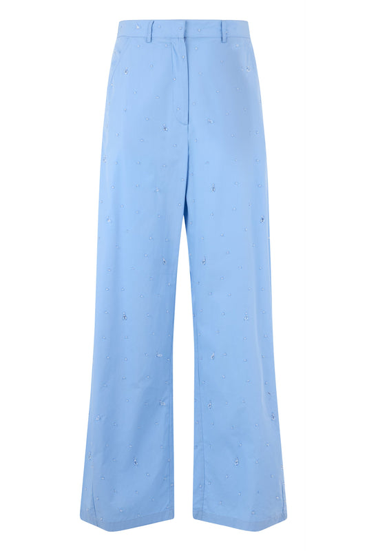 Straight trousers with decorative crystals RTW