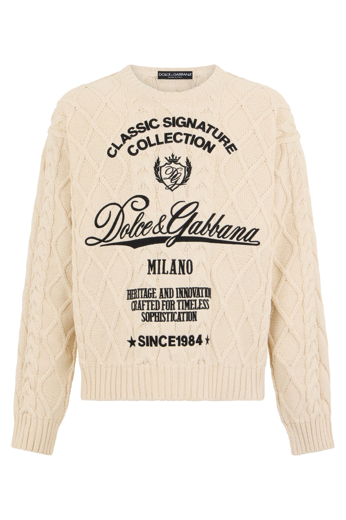 Sweater made of cotton blend with writings RTW