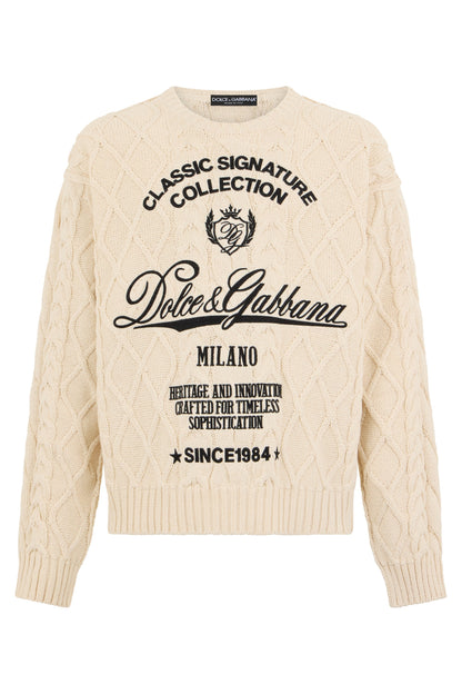Sweater made of cotton blend with writings RTW