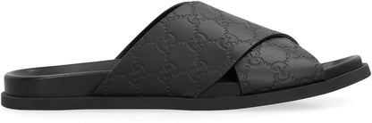 Slides in leather RTW