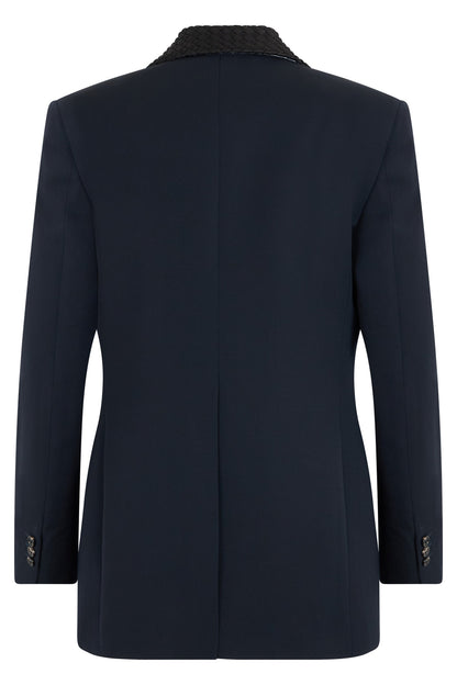Smoking jacket with braided detail RTW