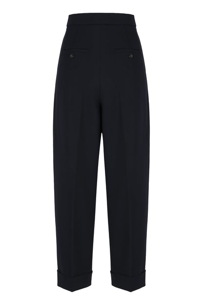 High-waisted wool pants RTW
