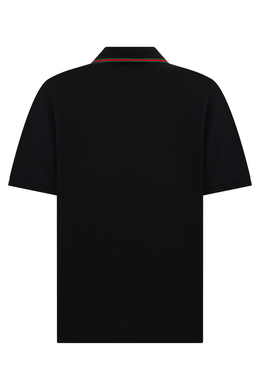 Short-sleeved polo with web band RTW