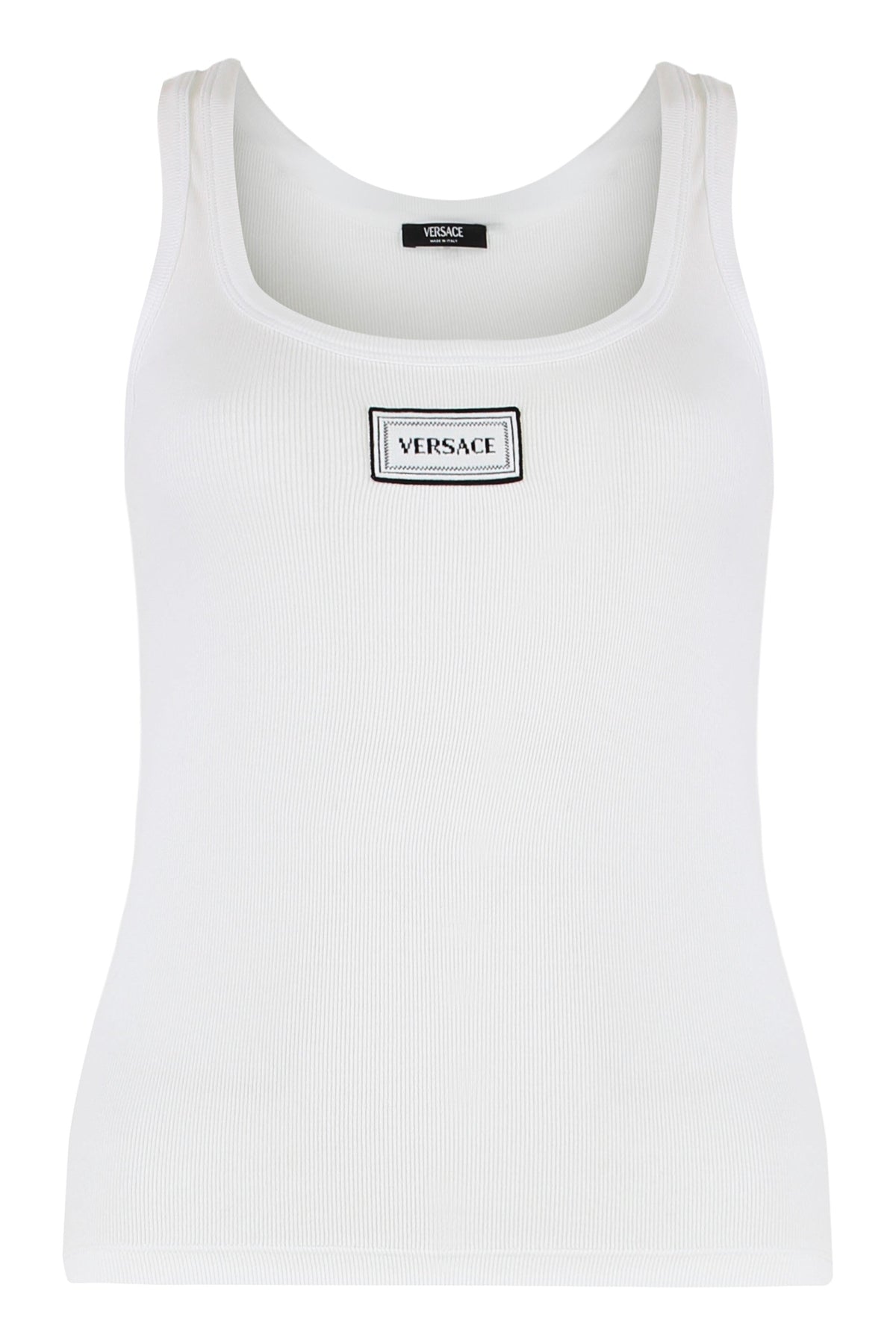 Ribbed stretch tank top in cotton RTW