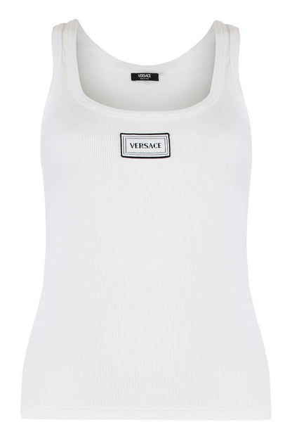 Ribbed stretch tank top in cotton RTW