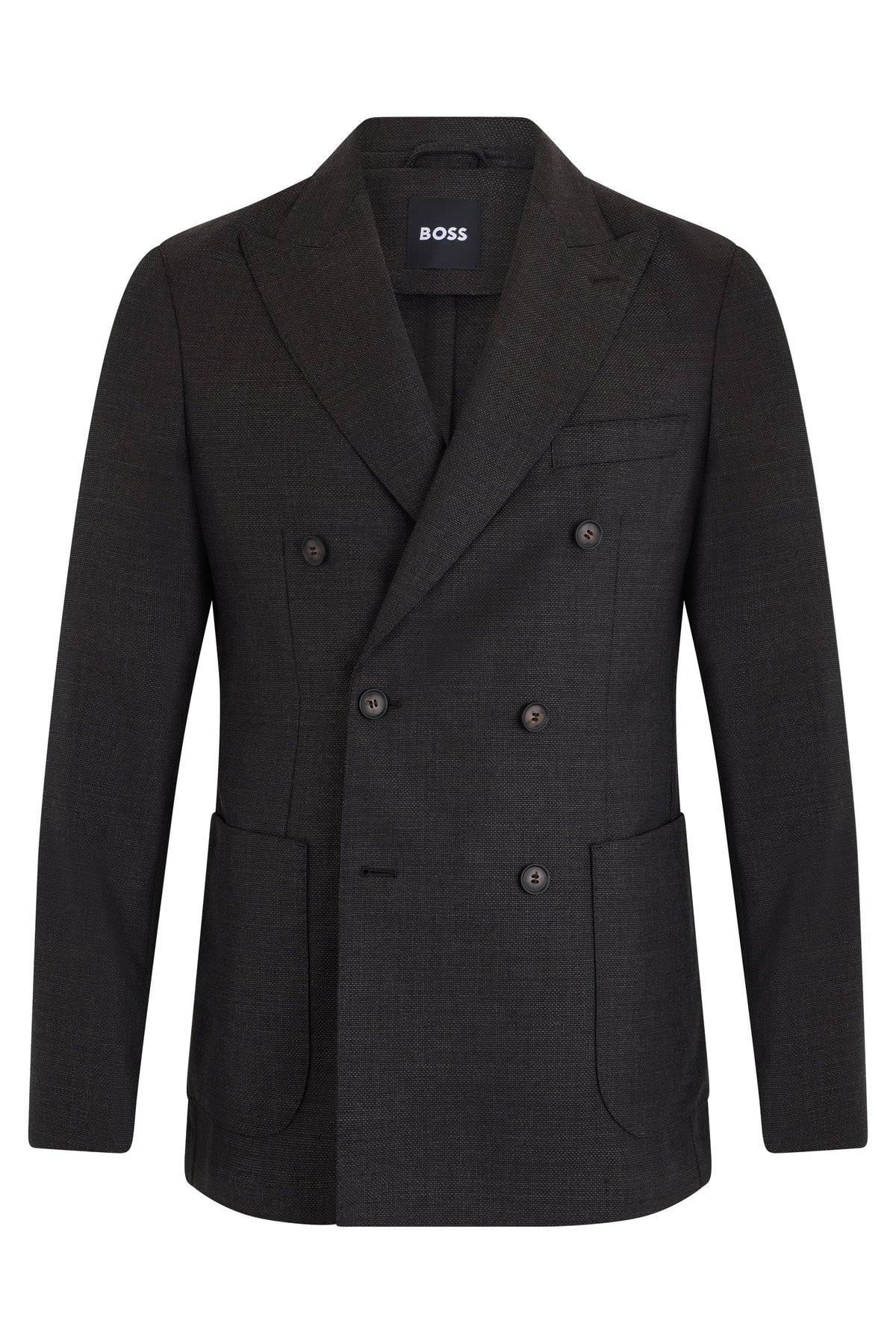 Double-breasted jacket in wool fabric RTW