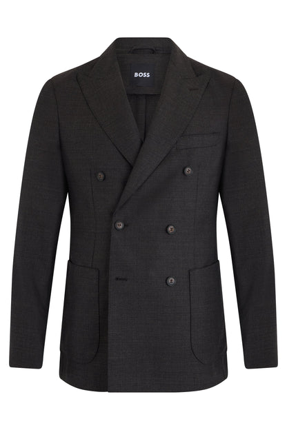 Double-breasted jacket in wool fabric RTW