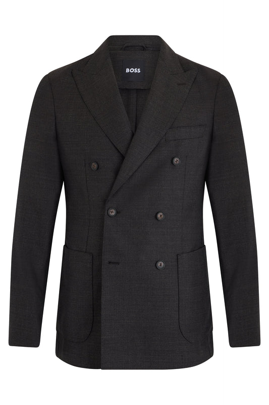 Double-breasted jacket in wool fabric RTW