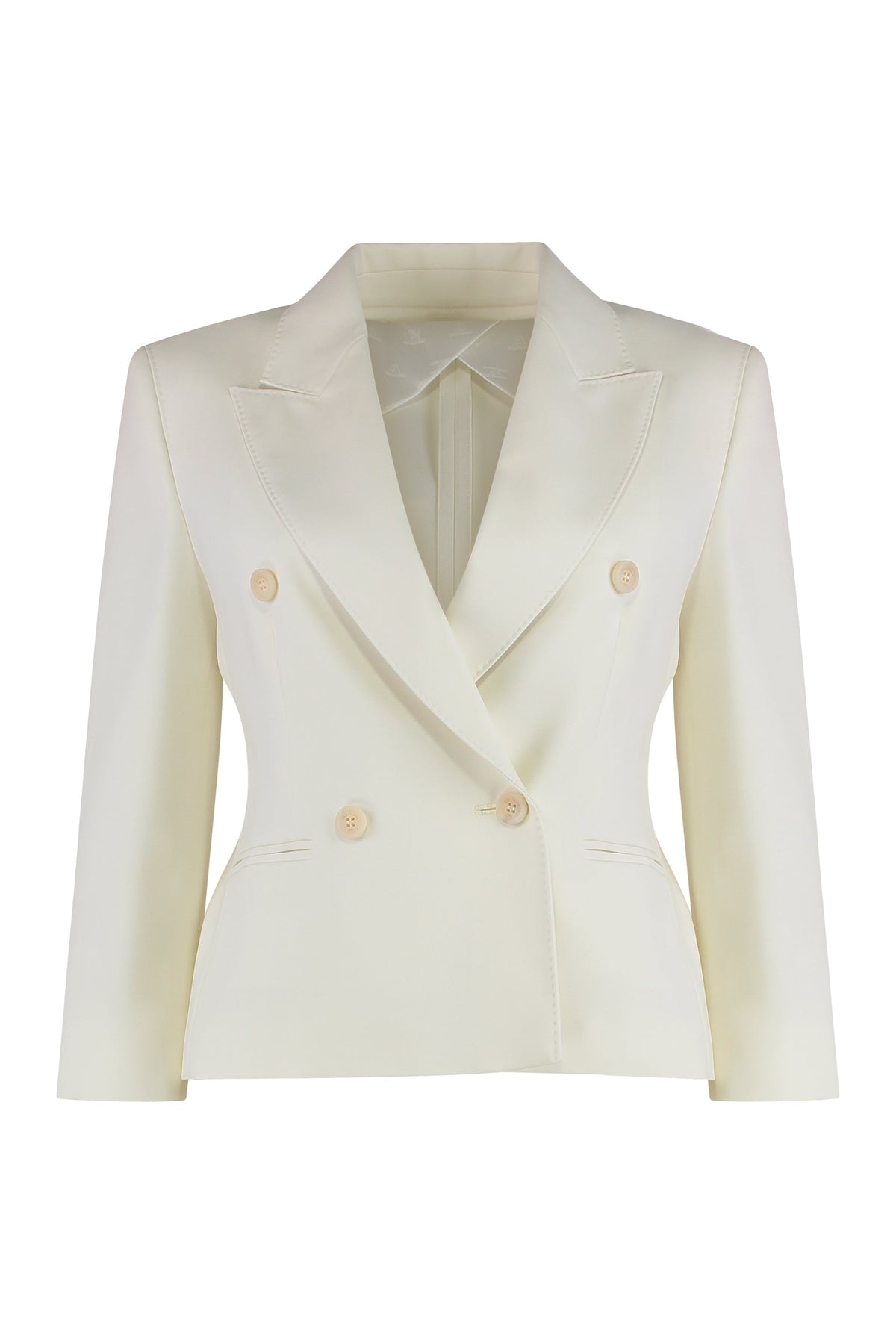 Crop blazer in wool fabric RTW