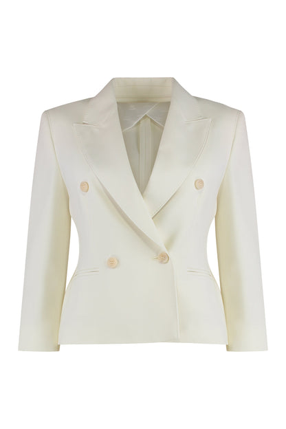 Crop blazer in wool fabric RTW