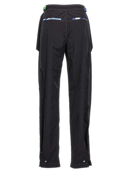 Logo nylon pants Pants
