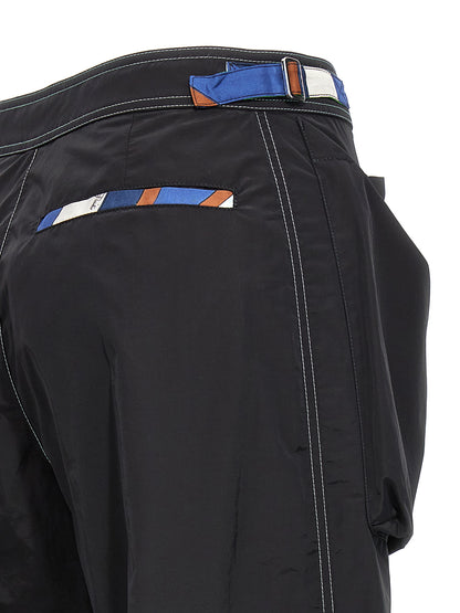Logo nylon pants Pants