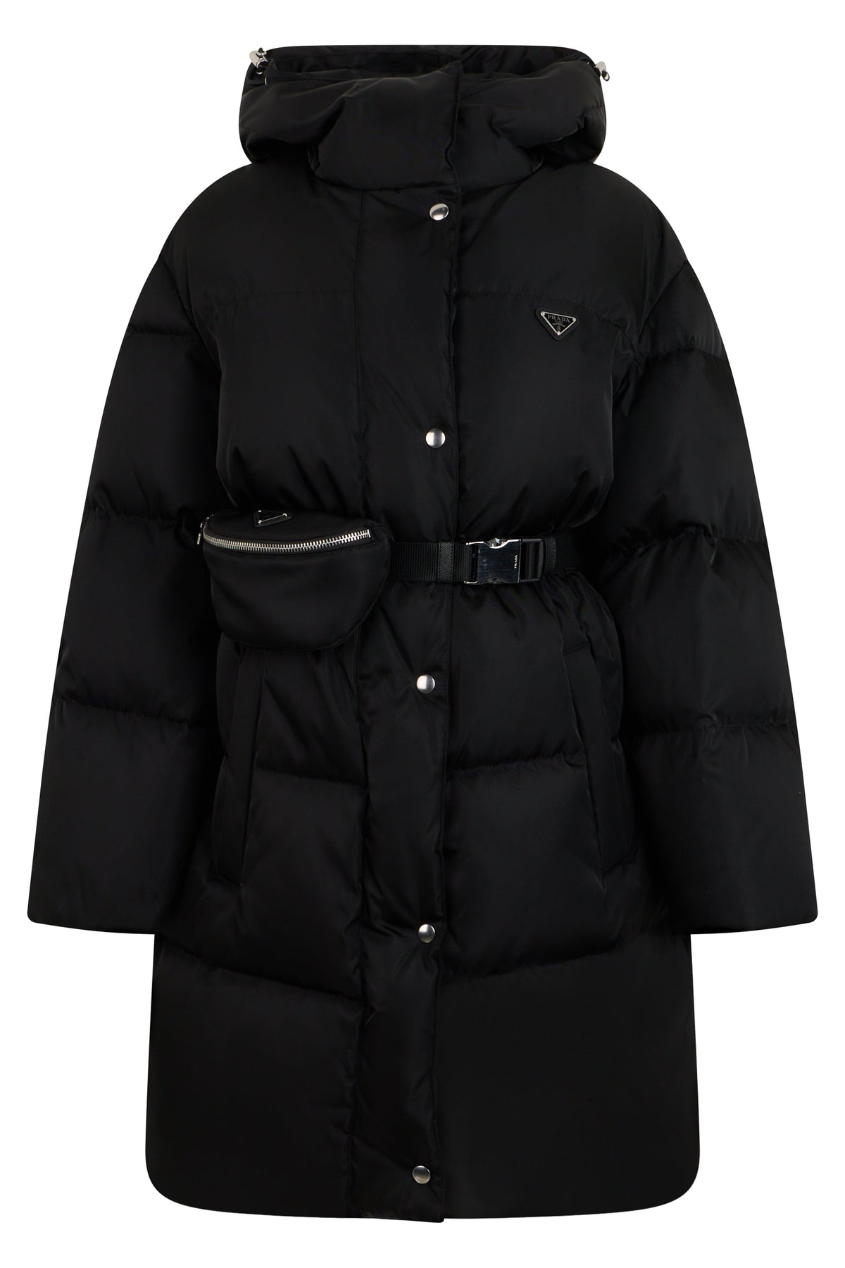 Quilted jacket with belt ACC