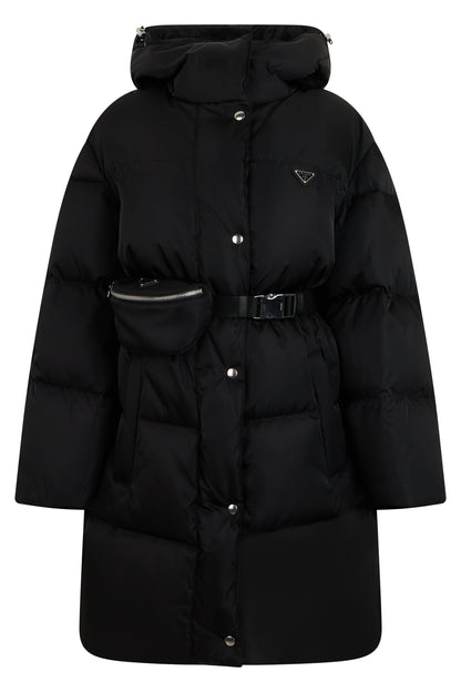 Quilted jacket with belt ACC
