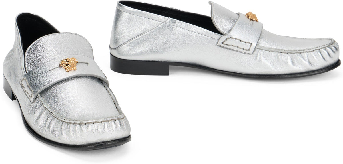 Medusa 95 Slip-ons in Metallic Leather RTW