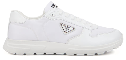Sneakers in fabric with leather inserts SHOES