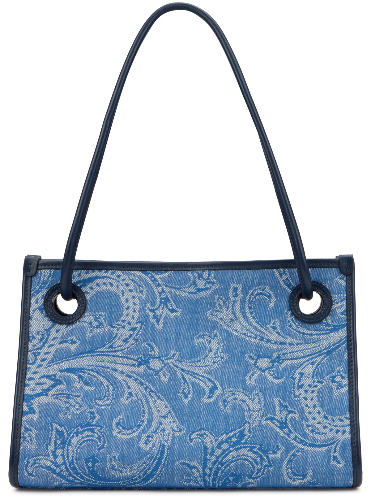 Medium shopper bag Eyes in denim jacquard BAGS