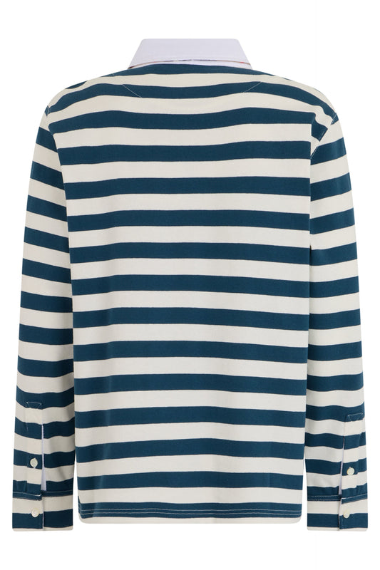 Long Sleeve Striped Polo RTW