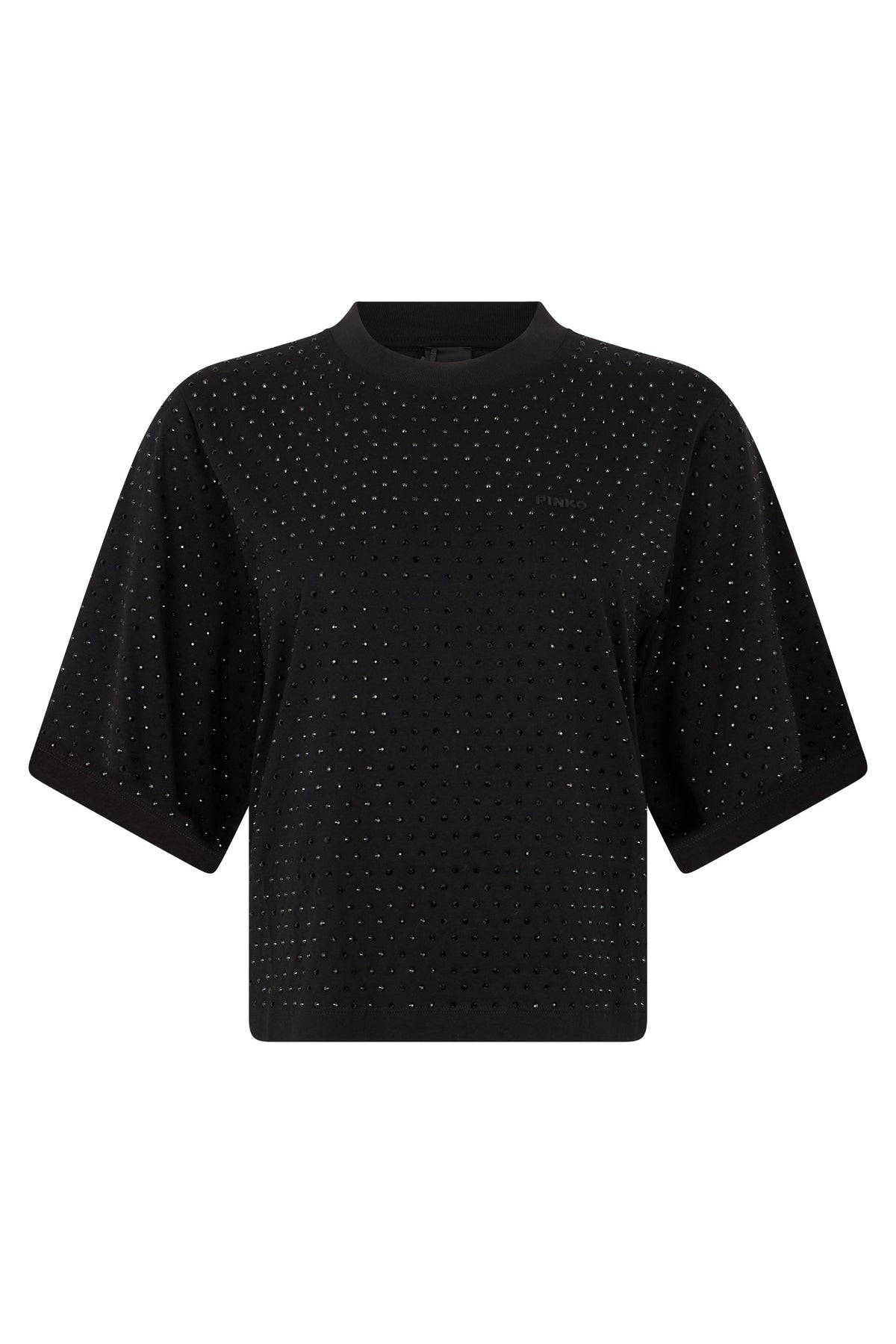 Cotton t-shirt with rhinestones RTW