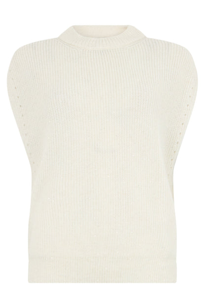 Ribbed knit vest RTW