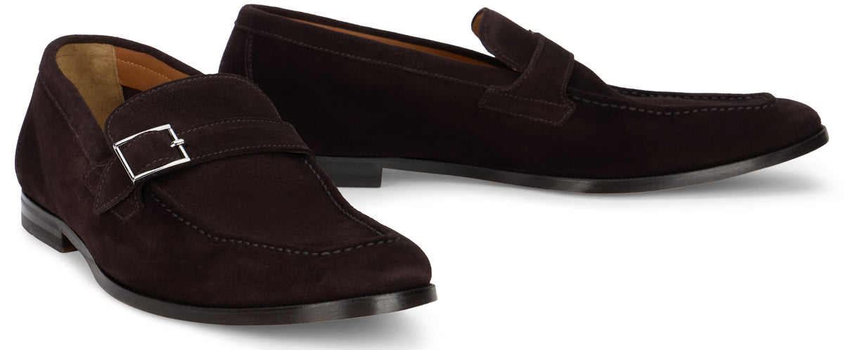 Suede loafers with buckle RTW