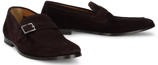 Suede loafers with buckle RTW