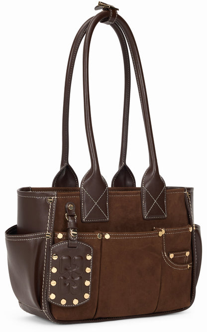 Small suede flower bag BAGS