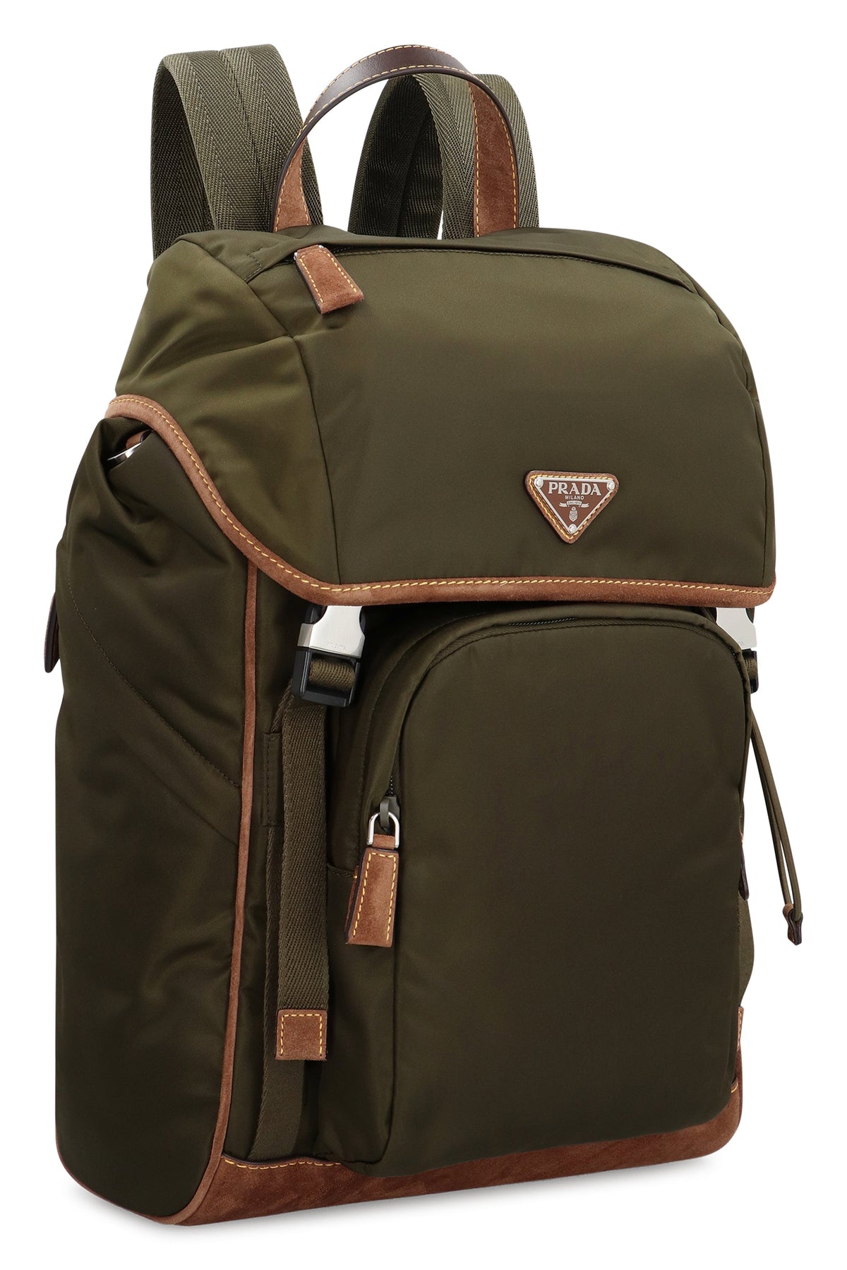 Leather details Re-Nylon backpack BAGS