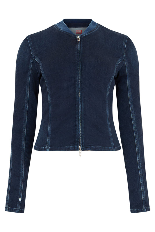 Denim jacket with zip RTW