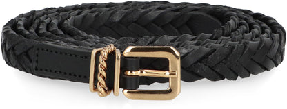 Woven leather belt ACC