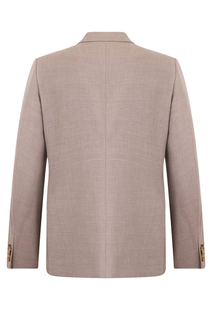 Single-breasted blazer in a wool and linen blend RTW
