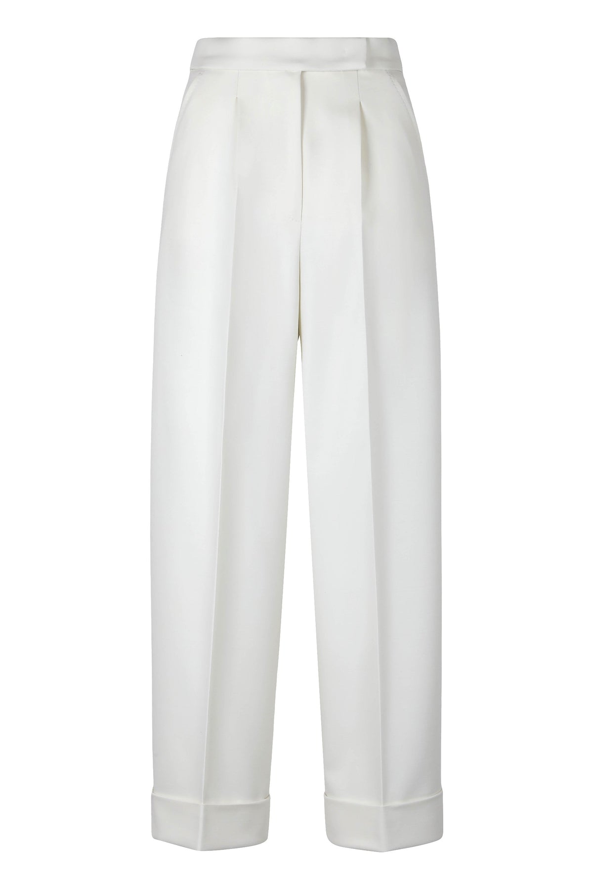 High-waisted wool pants RTW