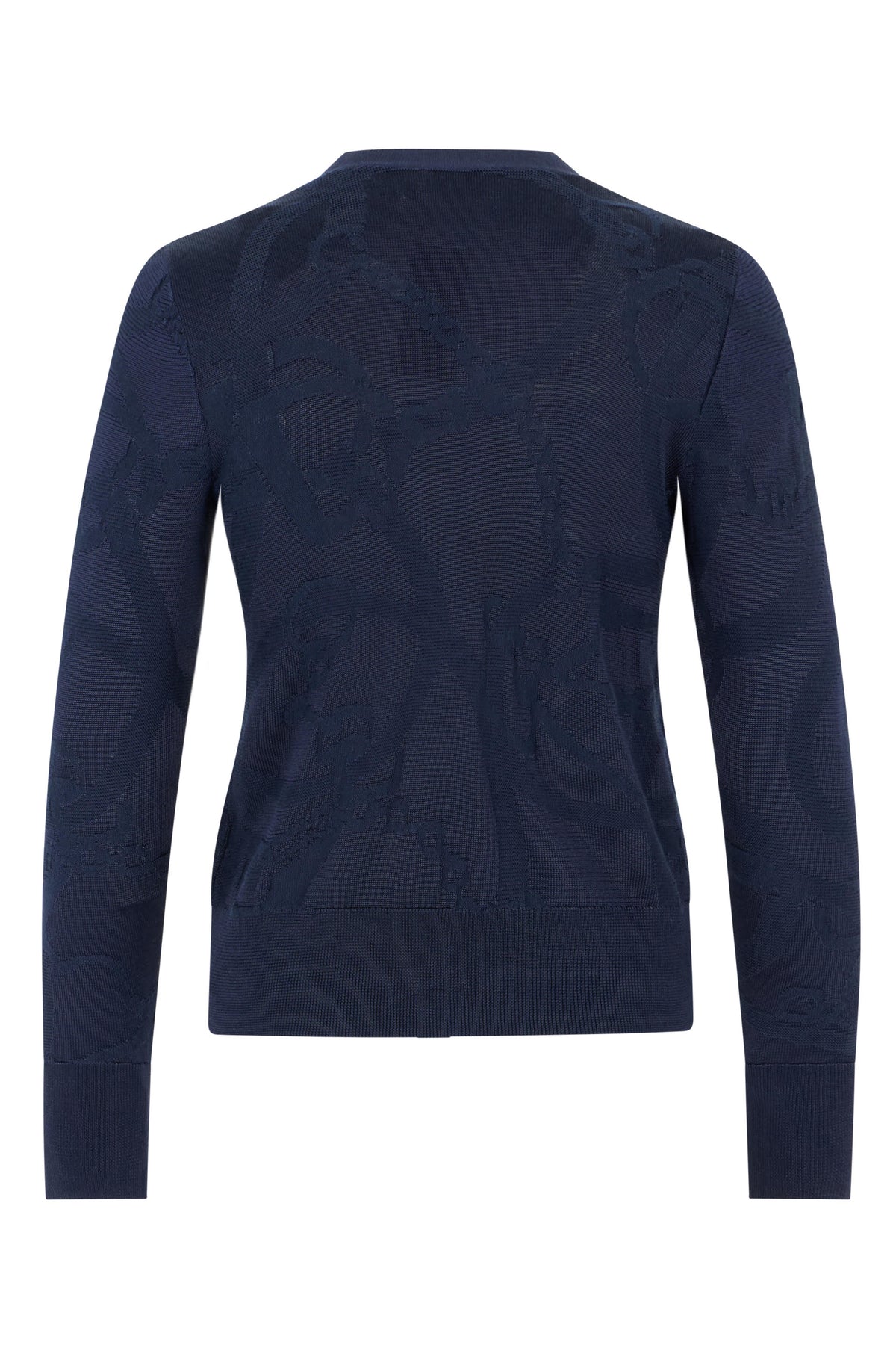 Cardigan With V-neck and Jacquard Pattern RTW