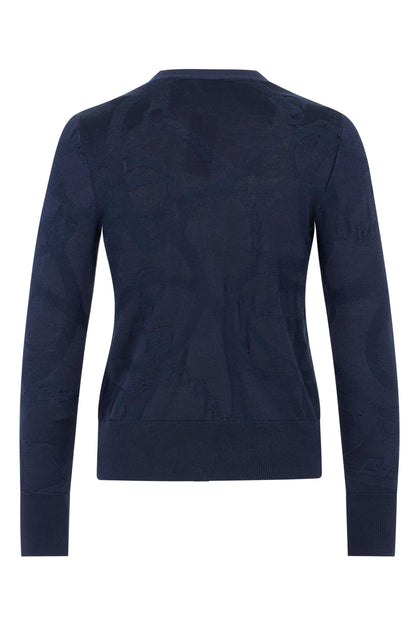 Cardigan With V-neck and Jacquard Pattern RTW
